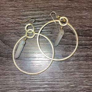 Gold Plated Crystal Drop Earring